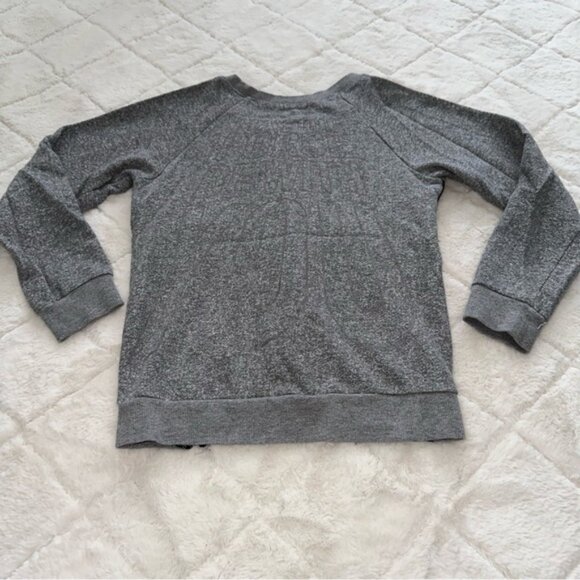 Disney X Star Wars | Gray and Black Faux Leather Quilted Sweater | Size Large 14 - Picture 5 of 13